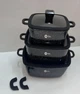 Набор кастрюль Higher Kitchen HK-323 Черный - изображение 3