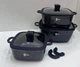 Набор кастрюль Higher Kitchen HK-323 Черный - изображение 4