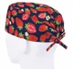 Медична шапочка чоловіча FloralScrubs універсальна принт Полуниця - зображення 2