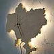 Артборд Карта Украины 50х33 см. Заготовка для заливки эпоксидной смолою Украина с подсветкой - изображение 2