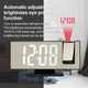 Настольные часы c проекцией на потолок DS-3618LP Цифровые с с зеркальным LED дисплеем Черный - изображение 4