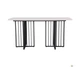 Нерозкладний стіл Art Metal Furniture Fellon black / ceramics Carrara bianco (547058) - зображення 3