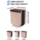 Мусорный контейнер складной Wet Garbage Container Бежевый пластик (ICL44) - изображение 14