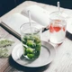 Стеклянный стакан с крышкой и трубочкой для смузи, коктейлей, айс кофе - Juice 450 мл - изображение 8