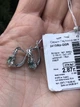 Серьги серебряные с зелёным кварцем Паутинка 2413/9р з кварц - изображение 2