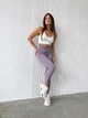 Спортивні жіночі лосини EASY з ефектом Push Up для фітнесу та йоги Безшовні Однотонні M Блідо-бузкові (XA06LM) - зображення 4