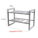 Регульована полиця Kitchen Rack для зберігання кухонного приладдя 38-70 см багатофункціональна (KR) - зображення 9