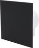 Вытяжной вентилятор c датчиком влажности и таймером AirRoxy dRim 100 HS plexi black на подшипниках черный глянцевый - изображение 1