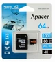 Карта пам`ятi MicroSDXC 64GB UHS-I/U3 Class 10 Apacer (AP64GMCSX10U8-R) + SD адаптер - изображение 3