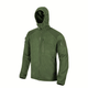 Куртка Helikon-Tex Alpha Hoodie - Grid Fleece, Olive green L/Regular (BL-ALH-FG-02) - зображення 4