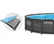 Каркасный бассейн Intex 26744, 549 x 122 см +фильтр-насос + лестница + тент + подстилка - изображение 6