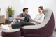 Надувное кресло Bestway 75053, 122х94х81 см Comfort Cruiser Inflate-A-Chair с пуфиком для ног 54х54х26 см серо-коричневое - изображение 5