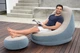 Надувное кресло Bestway 75053,122х94х81 см Comfort Cruiser с пуфиком для ног 54х54х26 см серо-голубое - изображение 4