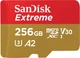 Карта пам`ятi MicroSDXC 256GB C10 UHS-I SanDisk Extreme V30 U3 R190/W130MB/s + SD (SDSQXAV-256G-GN6MA) - зображення 2