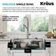 Кухонная мойка Kraus KWT310-28 - изображение 5