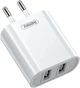 Зарядний пристрій Remax Simple Series 2 x USB 2.1 A White (RP-U35) - зображення 1