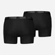 Набор трусов боксеров мужских хлопковых Puma Men Everyday Basic Boxer 2P 93832002 L Black/Black (8720245555944) - изображение 2