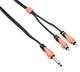 Коммутационный кабель Jack 6,3 mono — 2xRCA BESPECO BESPECO SLYJRM180 1,8м - изображение 1