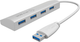 Hub USB Icy Box IB-AC6401 USB 3.0 Silver - obraz 2