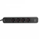 Сетевой удлинитель 3 м 4 гнезда с USB (QC3.0) и USB-C (PD18W) заземлением и кнопкой VIDEX VF-PD43G1QC1PD-B - изображение 5
