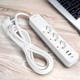 Мережевий подовжувач 3 м 3 гнізда з 2USB + USB-C заземленням і кнопкою VIDEX VF-PD33G2U1C-W - зображення 9