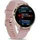 Смарт-годинник Garmin Venu 3S Soft Gold Stainless Steel Bezel with Dust Rose Case and Silicone Band (010-02785-03) - зображення 3
