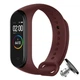 Силіконовий ремінець MRK для фітнес браслета Xiaomi Mi Band 4/3 Бордовий (mrk18102089) - зображення 1