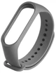 Силиконовый ремешок MRK для фитнес браслета Xiaomi Mi Band 4/3 Темно-серый (25) с металлической кнопкой (mrk18102088) - изображение 2