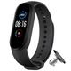 Силиконовый ремешок MRK для фитнес браслета Xiaomi Mi Band 6/5 Чёрный с металлической кнопкой (mrk21042075) - изображение 6