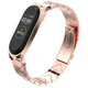 Ремінець MiJobs V-shape металевий для Xiaomi Mi Band 5/6/4/3 Rose Gold (mrk0028) - зображення 1