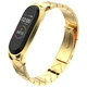 Ремінець MiJobs V-shape металевий для Xiaomi Mi Band 5/6/4/3 Gold (mrk0027) - изображение 1