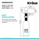 Дозатор для мила Kraus KSD-32BG - зображення 4