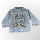 Джинсовая куртка ZARA "Minnie" на кнопках для девочки 128 см (7-8 лет) Серо-голубая 1378-25 - изображение 2