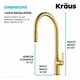 Смеситель для кухни Kraus KPF-2821BB - изображение 5