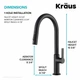 Смеситель для кухни Kraus KPF-2820MB - изображение 5