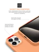 Силиконовый чехол для Apple iPhone 15 Pro Max, ICON2 Case, Оранжевый, противоударный, панель, защита всего корпуса, матовая поверхность Soft Touch, выступает над дисплеем, совместим с защитными стеклами и пленками, с микрофиброй - изображение 5