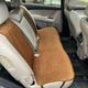Накидка задня для авто з алькантари Lux Коричневий ромб з білим рядком - зображення 3
