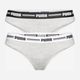 Набор жіночих трусиків-стрінгів 2 штуки Puma Women String 2p Hang 90785005 XS Сірий (8718824911717) - зображення 1