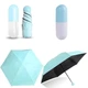 Женский карманный мини-зонт Umbrella с футляром Голубой ( З-0042) - изображение 8