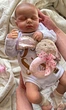Реалистичная льлька новорожденная девочка Reborn Baby Doll 45 см - изображение 5