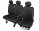 Авточехлы с автоткани для OPEL Movano 1998-2010 Kegel-Blazusiak SOLID 1+2 черные - изображение 2