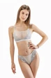 Комплект женский топ и стринги из сеточки в горошек и кружева Felisiya Lingerie Айвори 2009+220-166г004 L - изображение 2