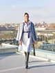 Куртка демисезонная удлиненная женская Uniqlo 71706823 XS Голубая (1159797406) - изображение 3