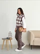 Жилет женский ARTKNIT Ромб L/XL Шоколад (4823093456914) - изображение 4