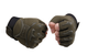 Тактичні рукавички Mechanix Wear короткопалі утеплені з захистом на кісточки зелені One size - зображення 2