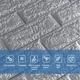 3D панель самоклеющаяся 700x770x7мм кирпич Серебро (017-7) SW-00000059 - изображение 4