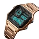 Мужские наручные электронные часы Skmei 1335 Ripple RoseGold - изображение 6