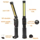 Кемпинговый фонарь складной Police FT20+COB-08-1 USB прожектор ручной с магнитом и крюком Черный - изображение 6