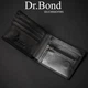 Кошелек мужской Classic с магнитным замком из натуральной кожи DR. BOND MSM-1 черный - изображение 6