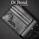 Кошелек мужской Classic с магнитным замком из натуральной кожи DR. BOND MSM-1 черный - изображение 7